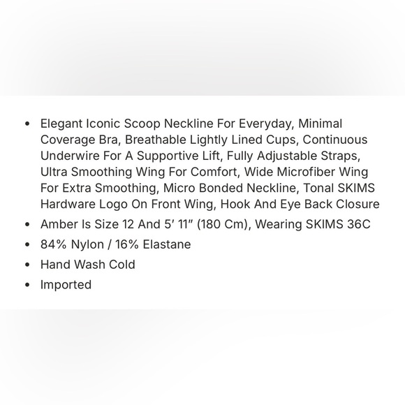 NWT Skims Weightless Scoop Bra in Bronze Size 36DDD - Picture 5 of 7